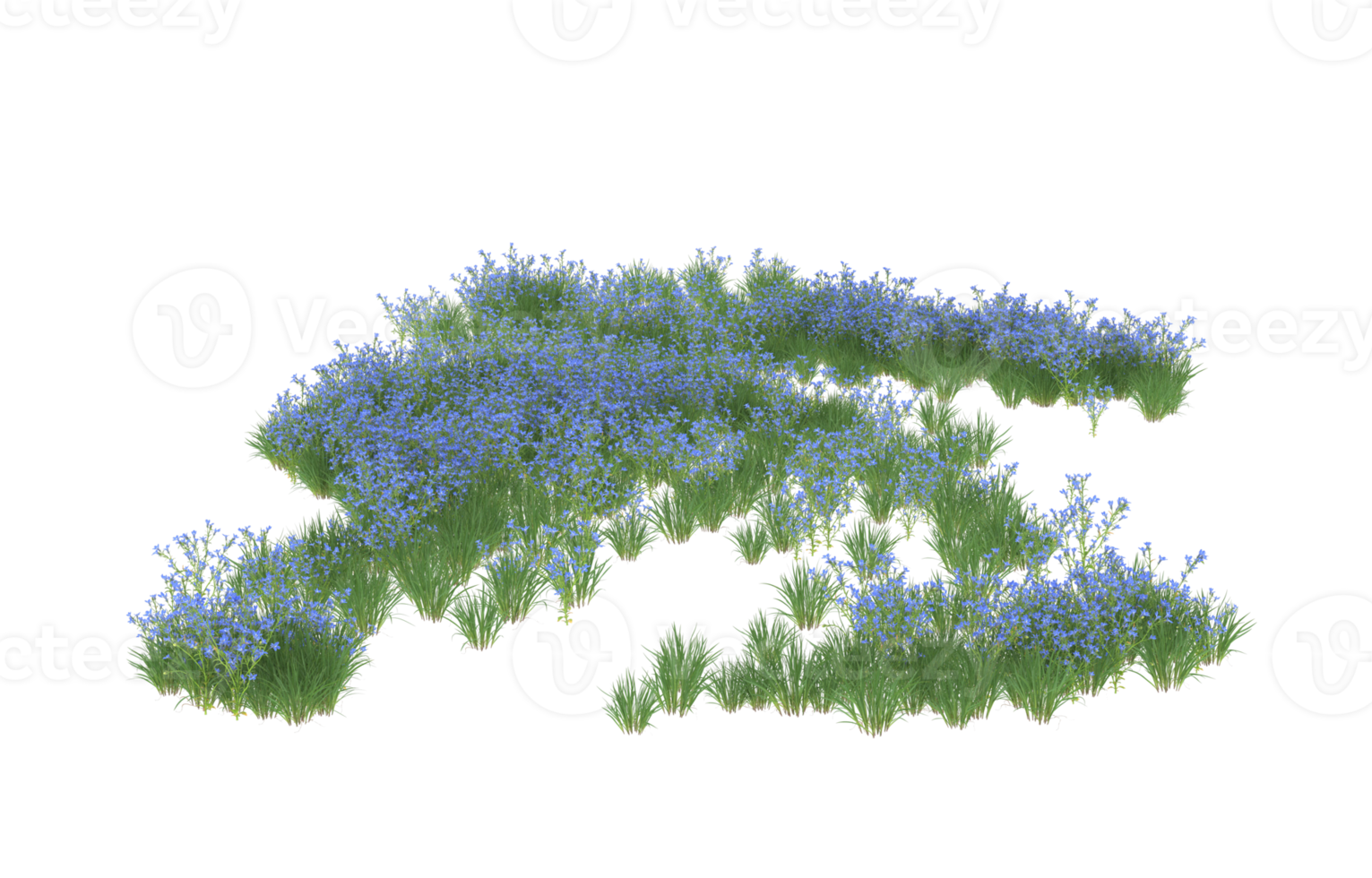 Realistic foliage isolated on transparent background. 3d rendering - illustration png