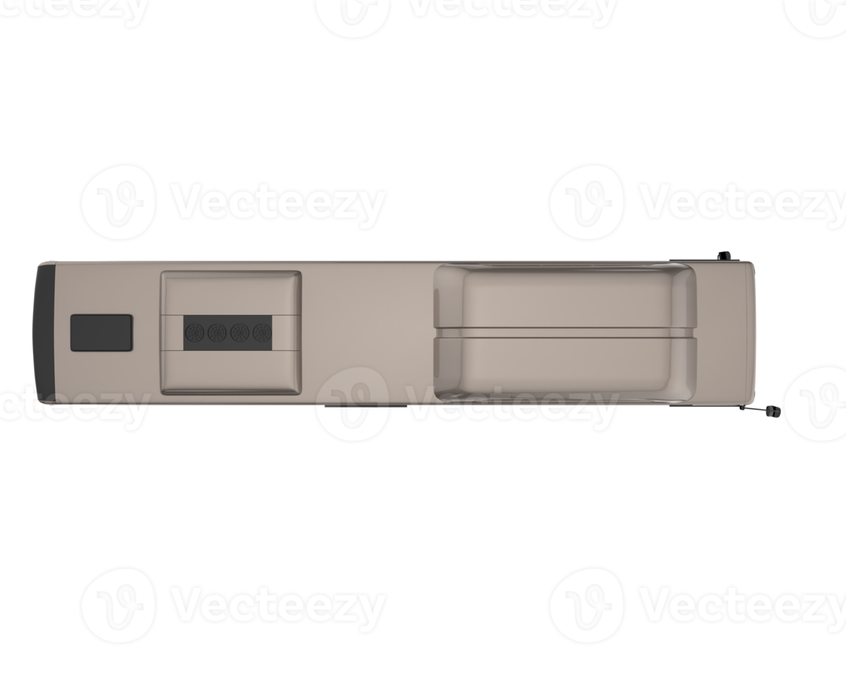 City bus isolated on transparent background. 3d rendering - illustration png