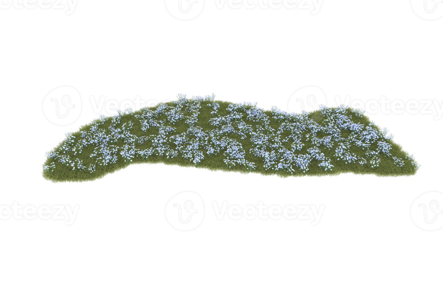 Realistic foliage isolated on transparent background. 3d rendering - illustration png