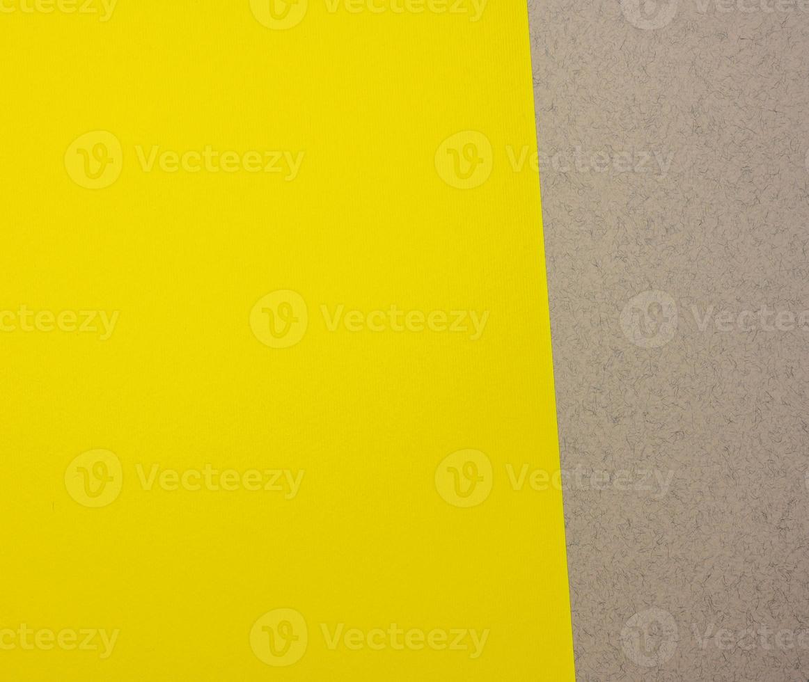 gray-yellow cardboard paper background, copy space photo