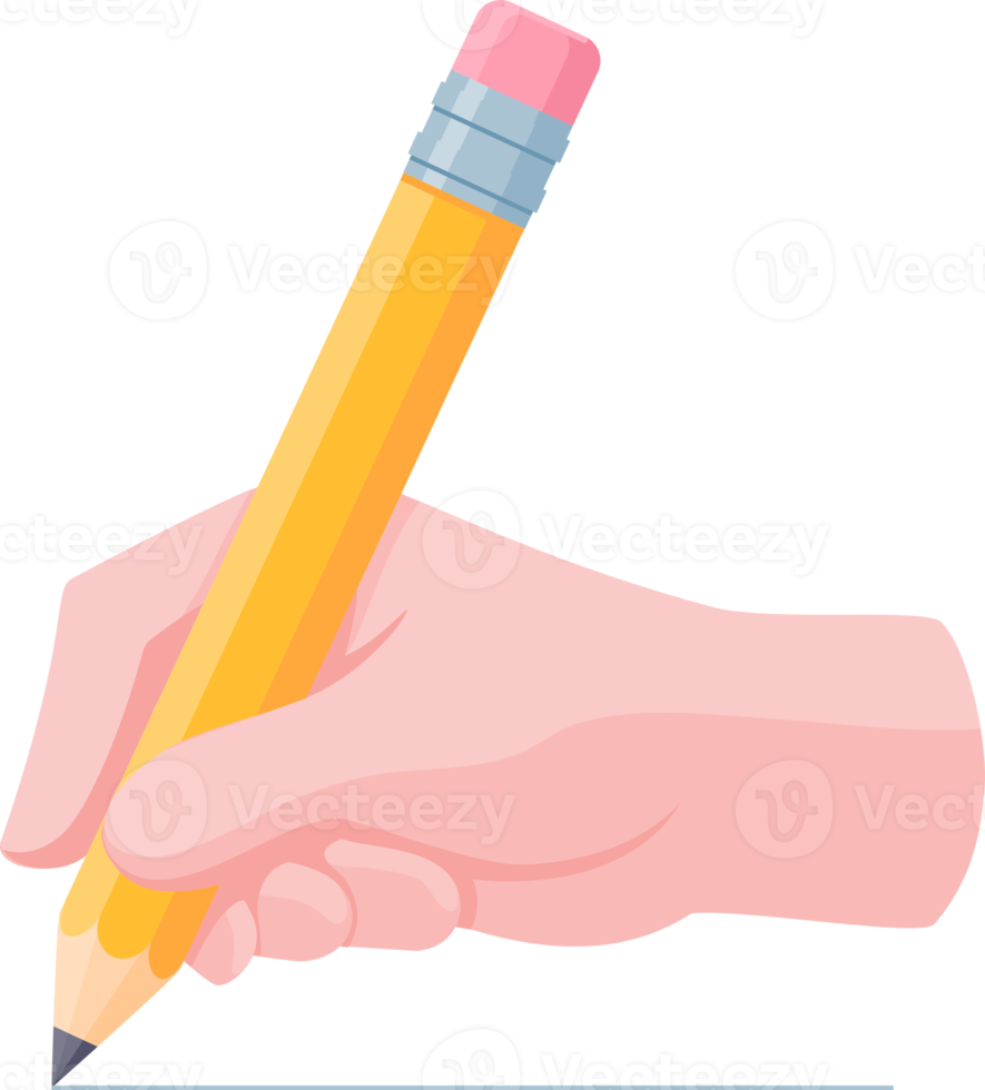 hand holding pencil clipart png