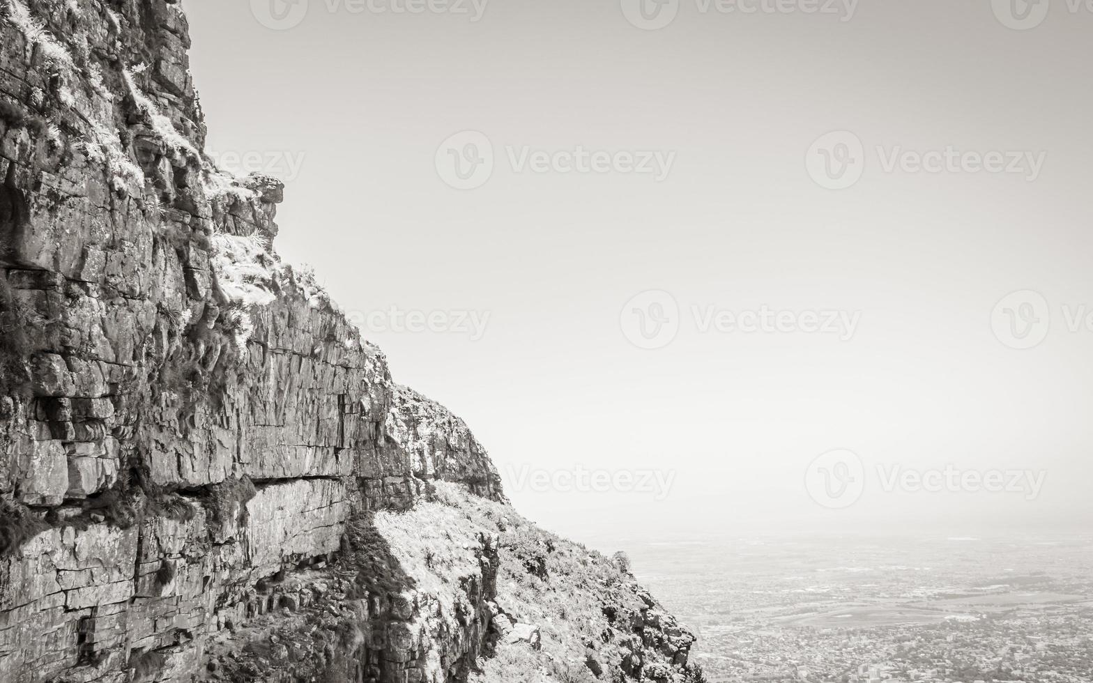 View from Table Mountain National Park Cape Town, South Africa. photo