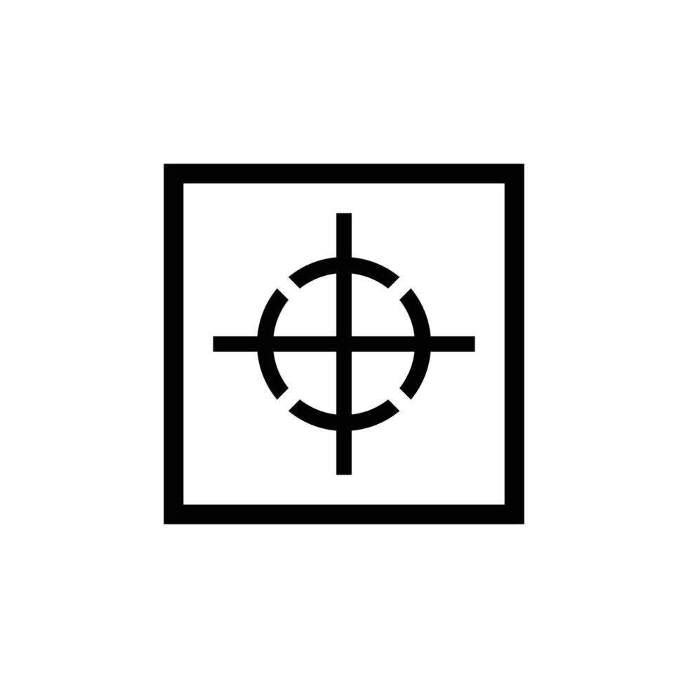 Center of gravity simple flat icon vector illustration