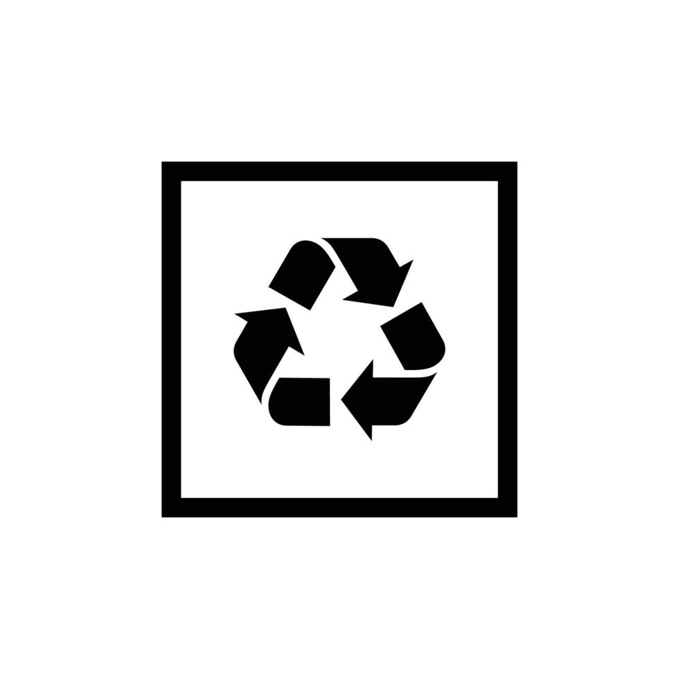 Recycled simple flat icon vector illustration