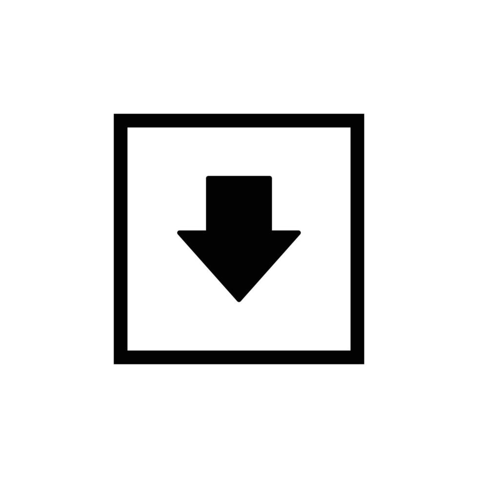 Front simple flat icon vector illustration