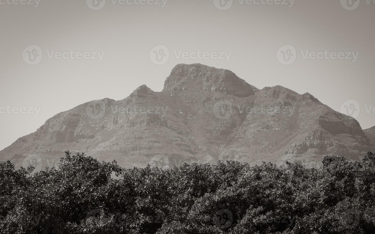 montañas, parque nacional tablemountain, ciudad del cabo, sudáfrica. foto