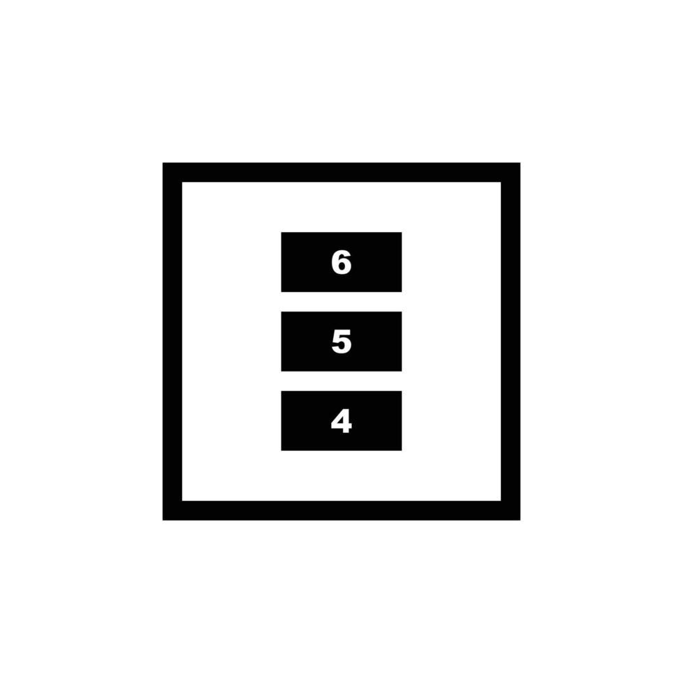 Max stack cardboard simple flat icon vector illustration