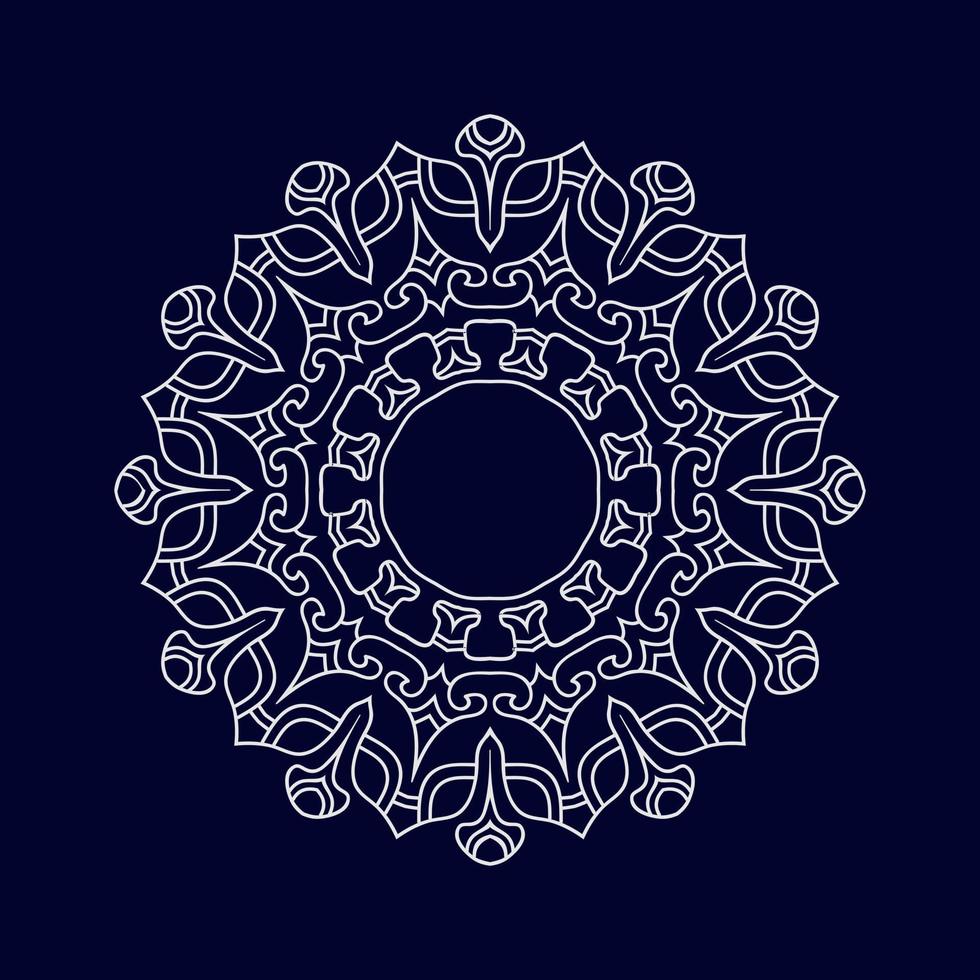 fondo de diseño de patrón de vector de mandala