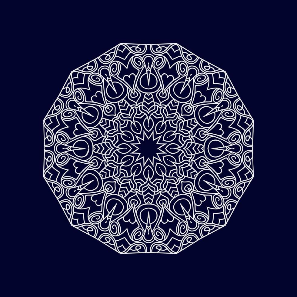 New mandala art designs vector illustration