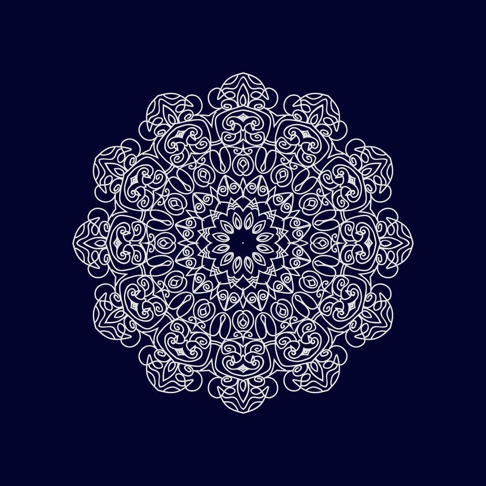 Flower Mandala background design vector illustration