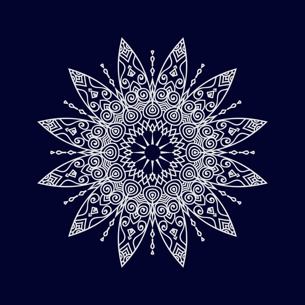 New mandala art vector illustration