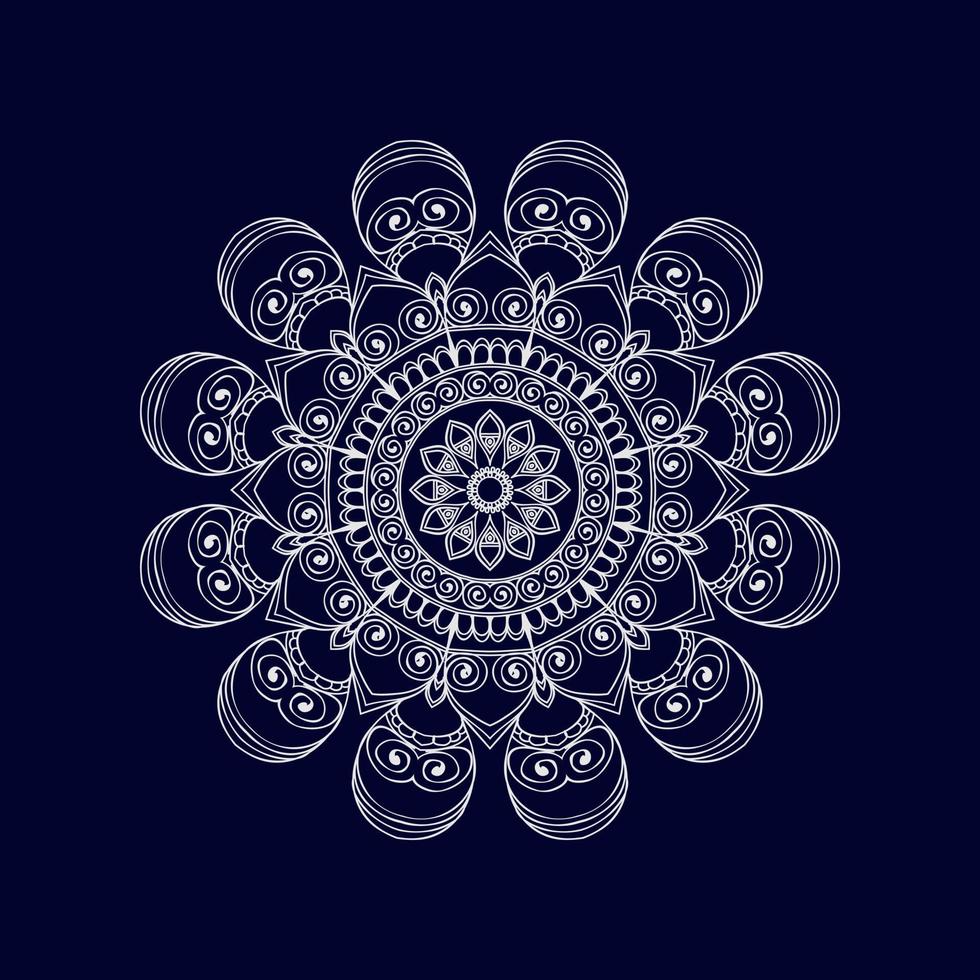 Islamic mandala background vector illustration