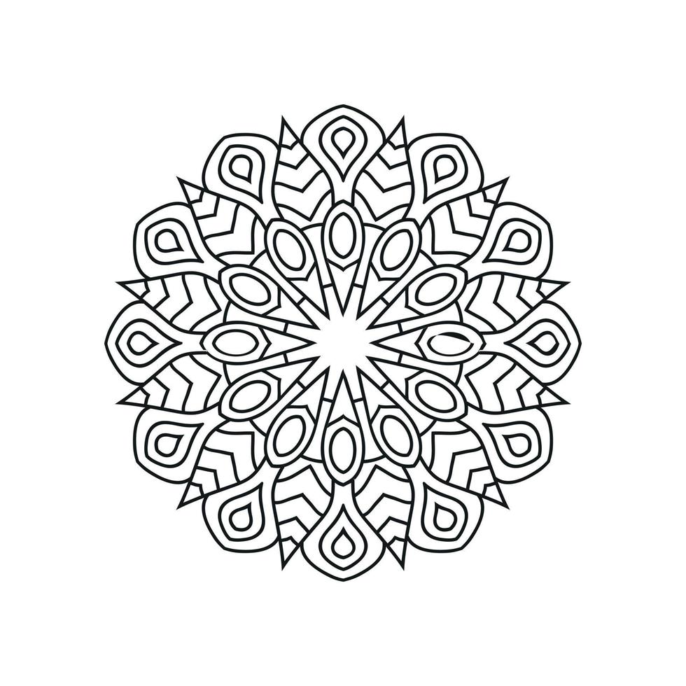 Mandala pattern design background vector illustration