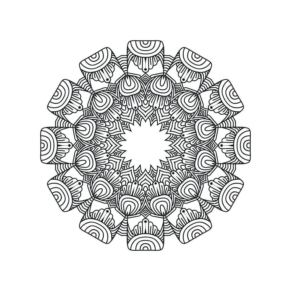 nuevos diseños de arte mandala ilustración vectorial vector