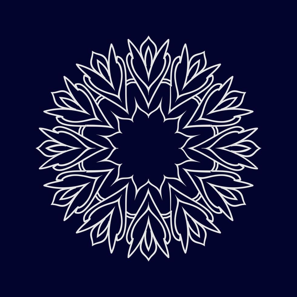 Mandala pattern design background vector illustration