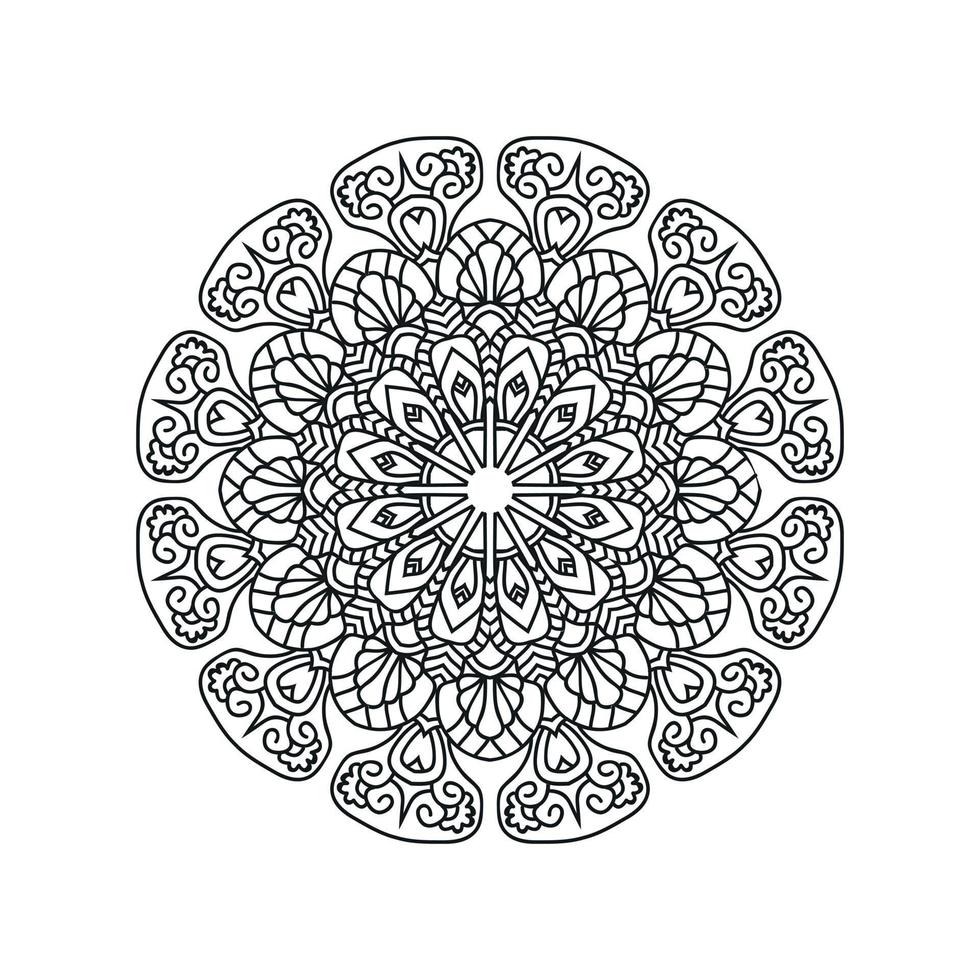 New flower mandala designs vector illustration