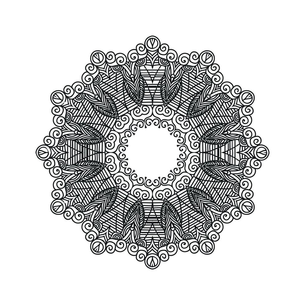 Flower Mandala background design vector illustration