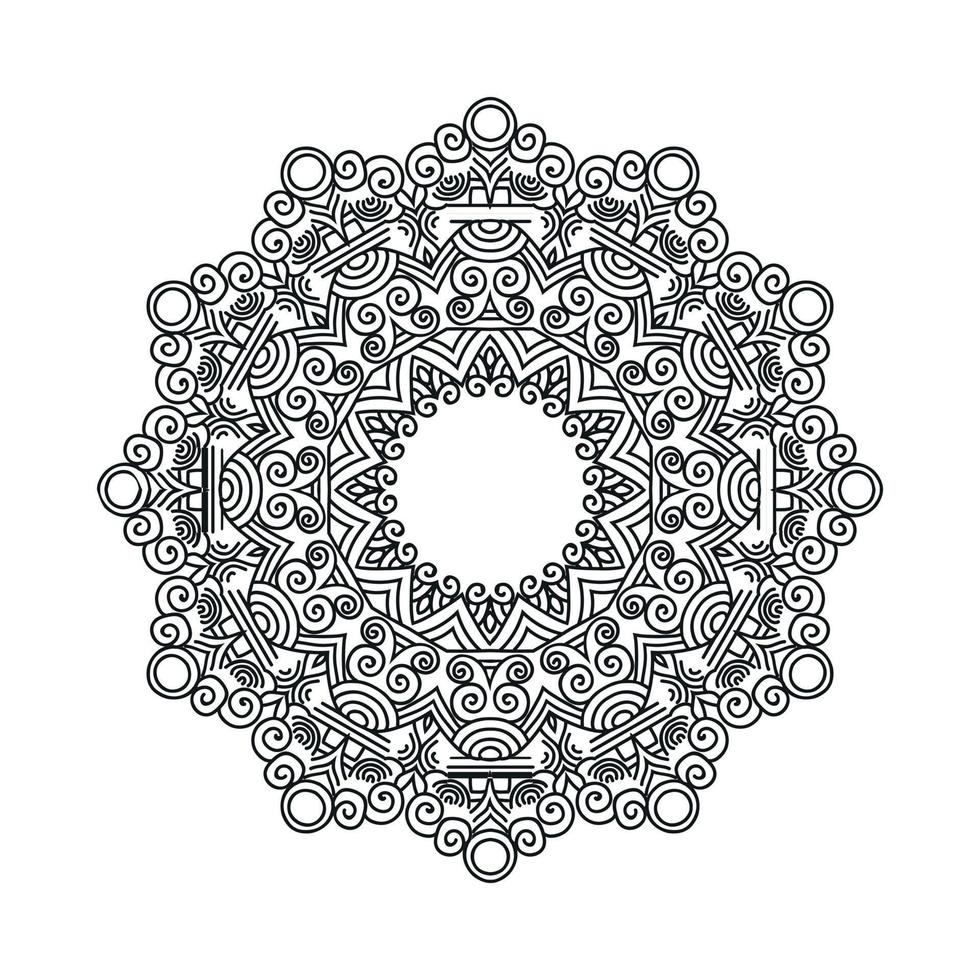 Flower Mandala background design vector illustration