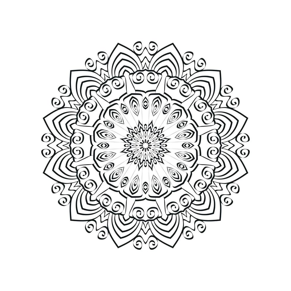 New mandala art vector illustration