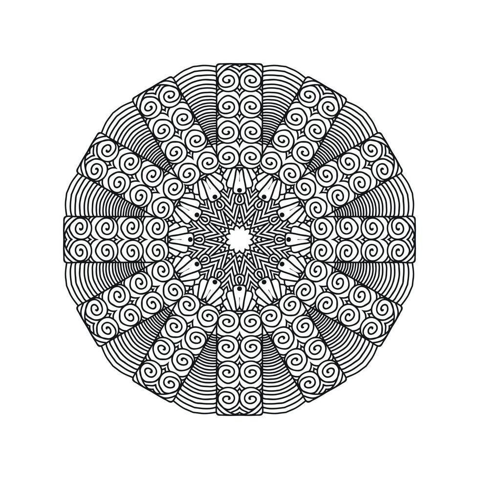 New flower mandala designs vector illustration