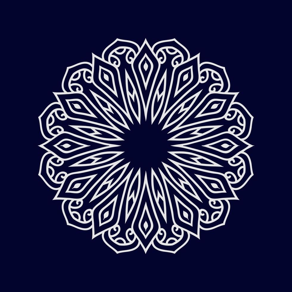 nueva flor mandala arte vector ilustración