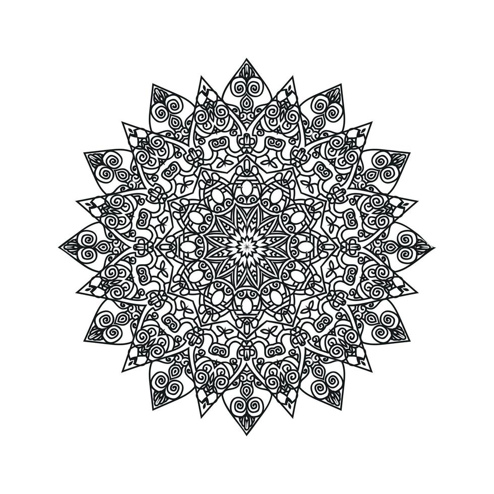 Islamic mandala background vector illustration