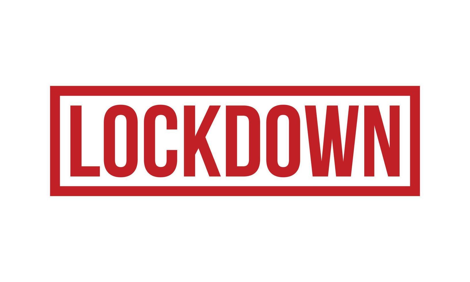 Lockdown Rubber Stamp. Red Lockdown Rubber Grunge Stamp Seal Vector Illustration - Vector