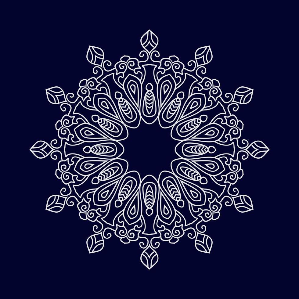 Ilustración de vector de fondo de mandala islámico