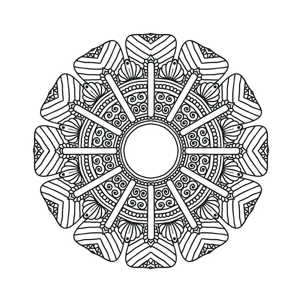 Flower Mandala background design vector illustration