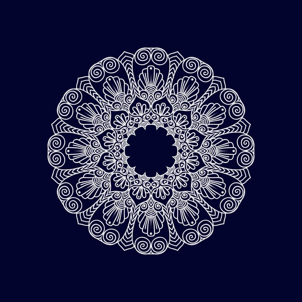 New mandala art vector illustration