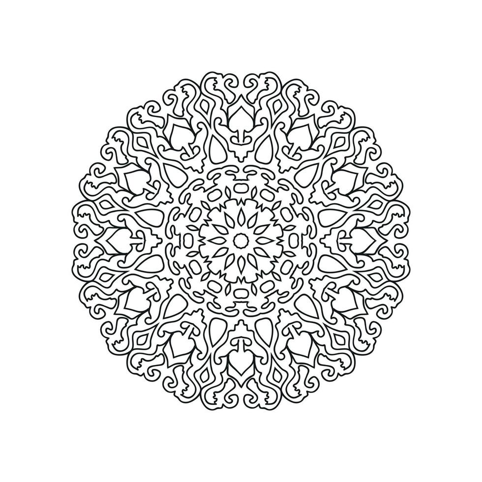 New mandala art vector illustration