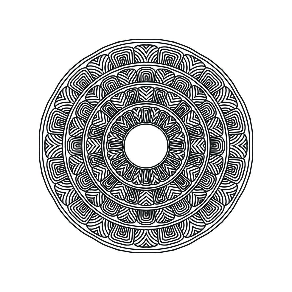 Ilustración de vector de diseño de fondo de mandala