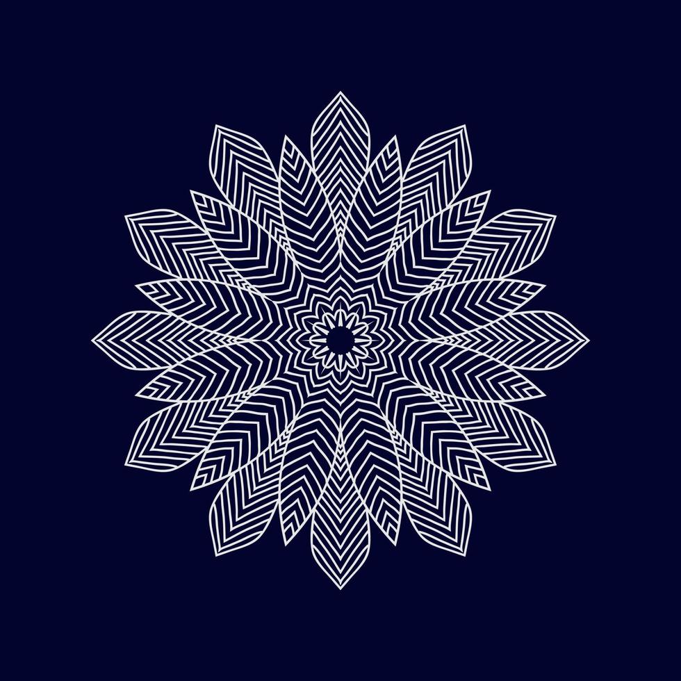 New mandala art vector illustration