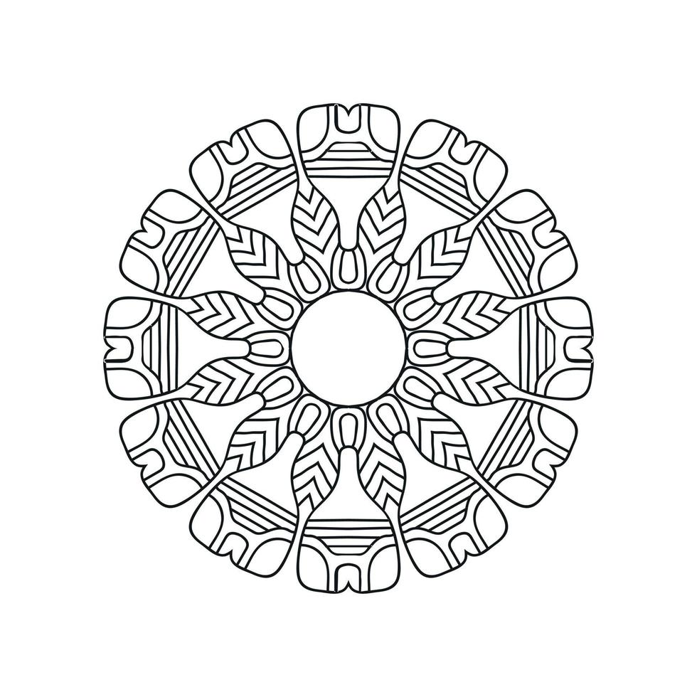 fondo de diseño de patrón de vector de mandala