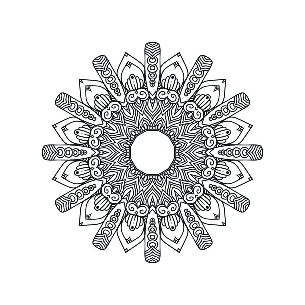 nuevos diseños de arte mandala ilustración vectorial vector