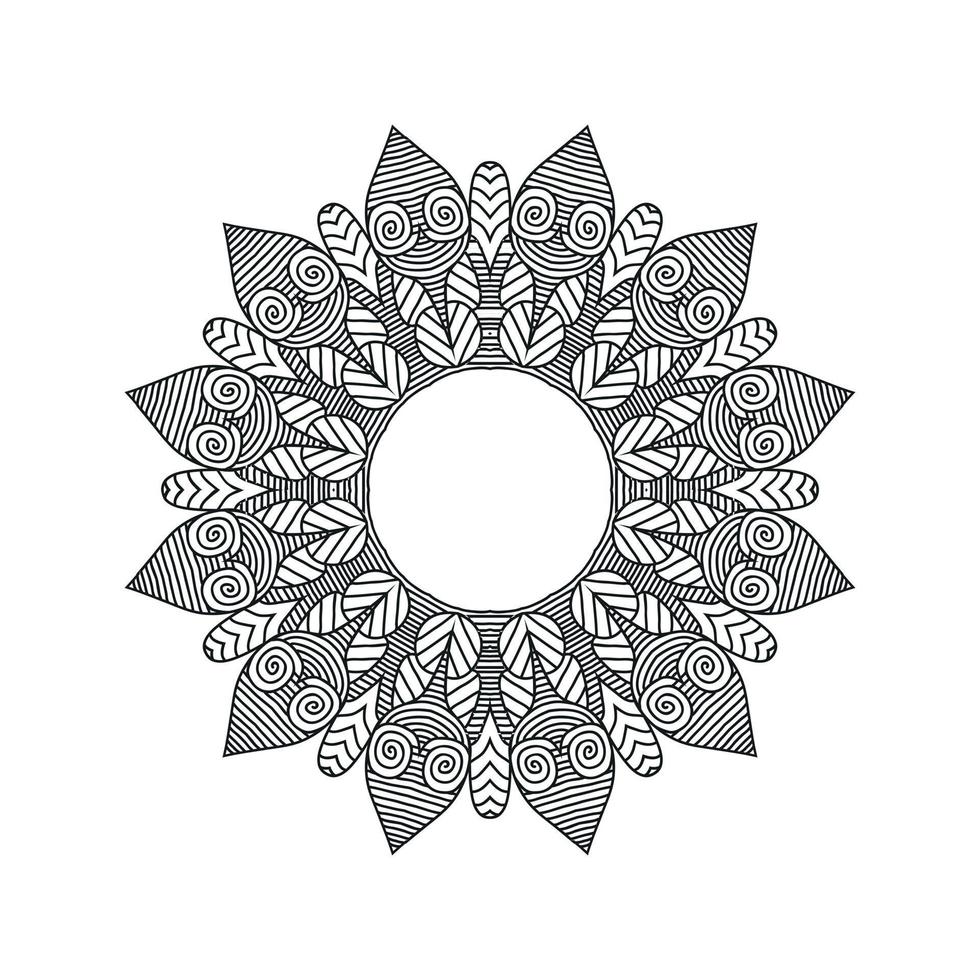 Flower Mandala background design vector illustration