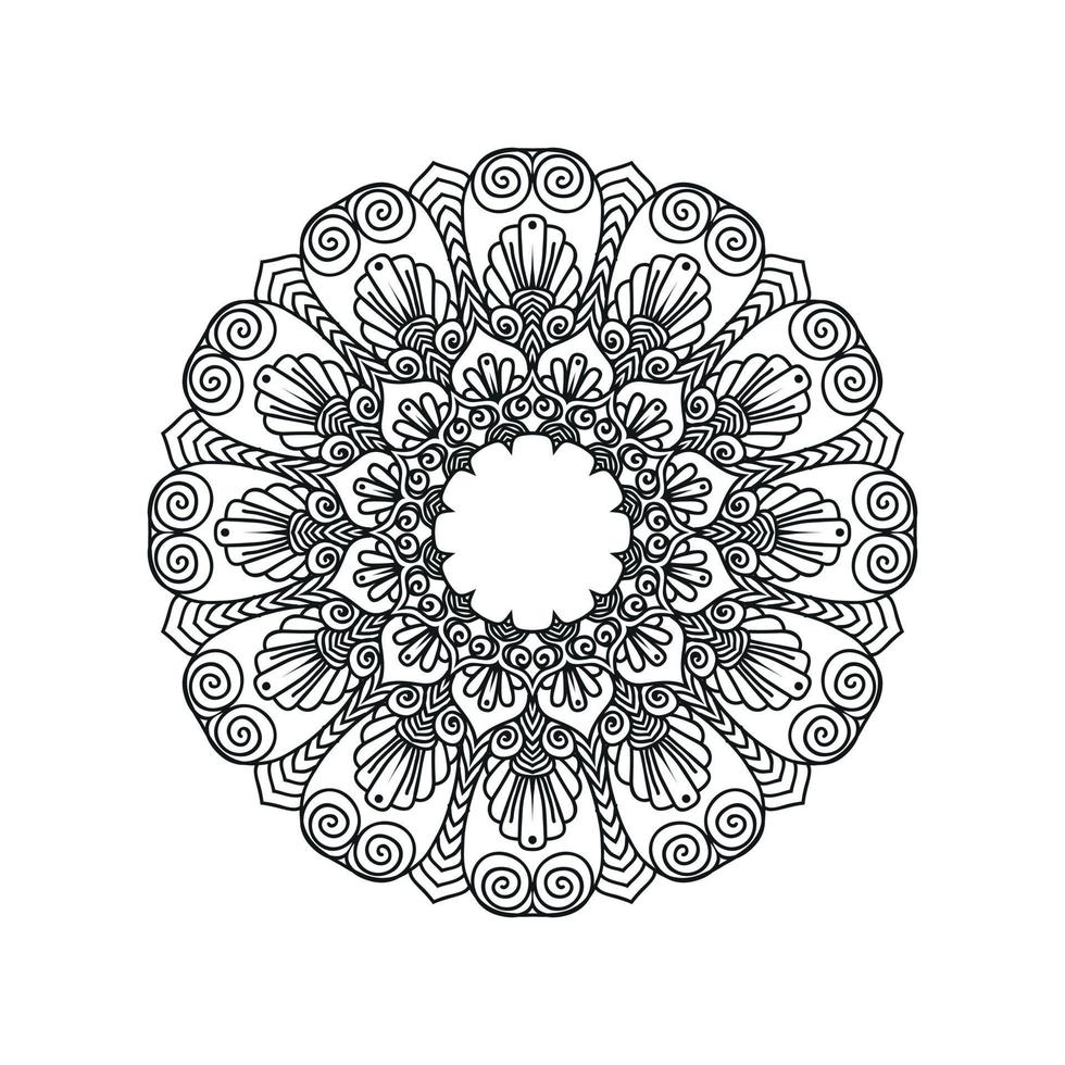 Black and white flower mandala designs 19584151 Vector Art at Vecteezy