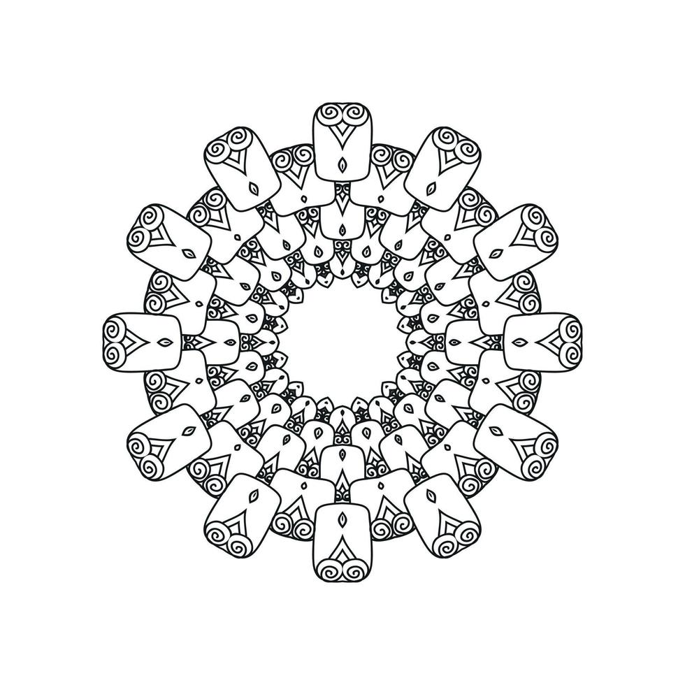 New mandala art designs vector illustration