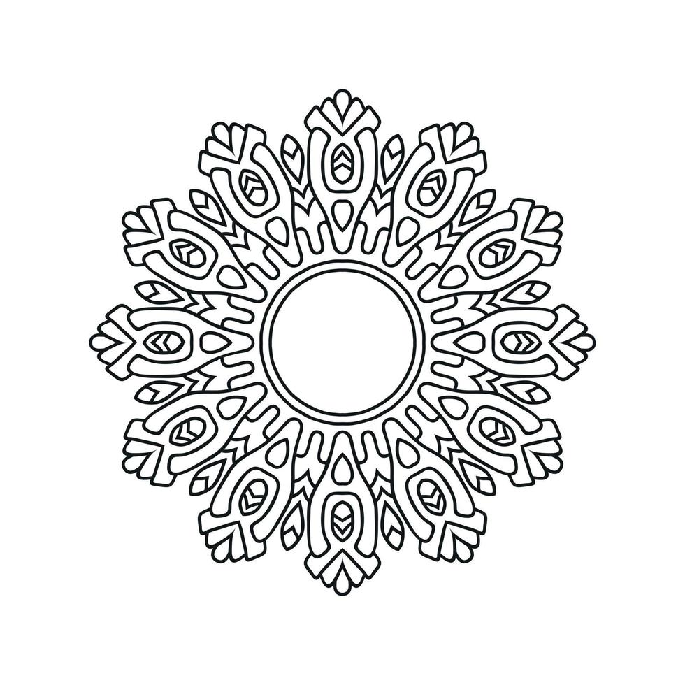 Mandala pattern design background vector illustration