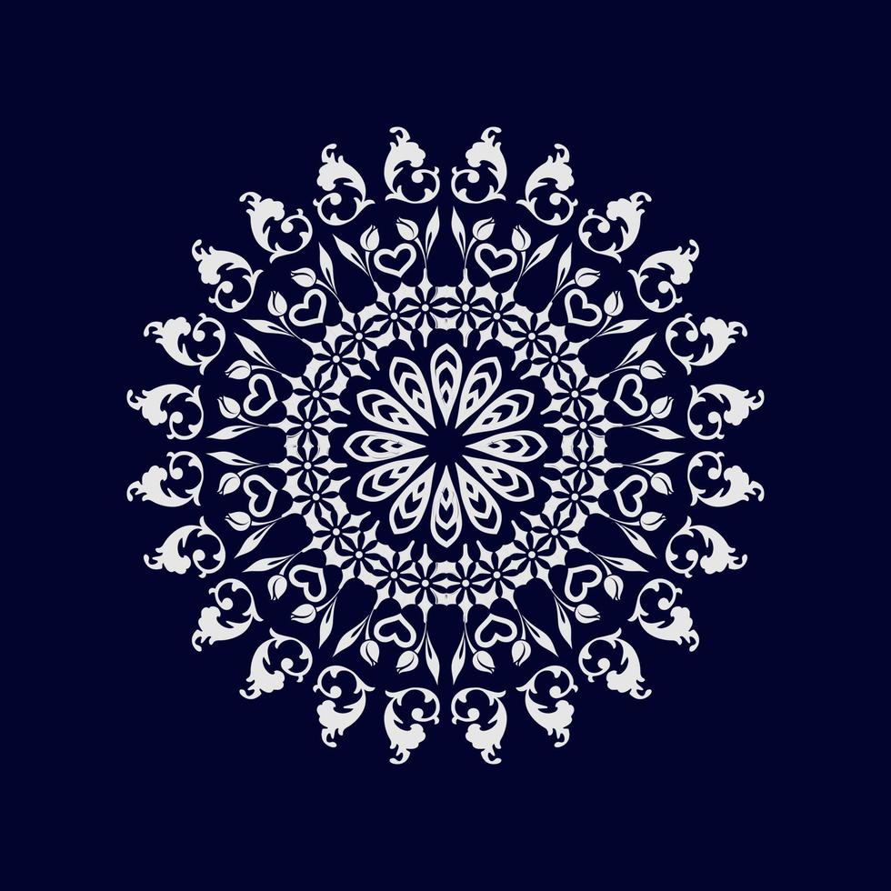 fondo de diseño de patrón de vector de mandala