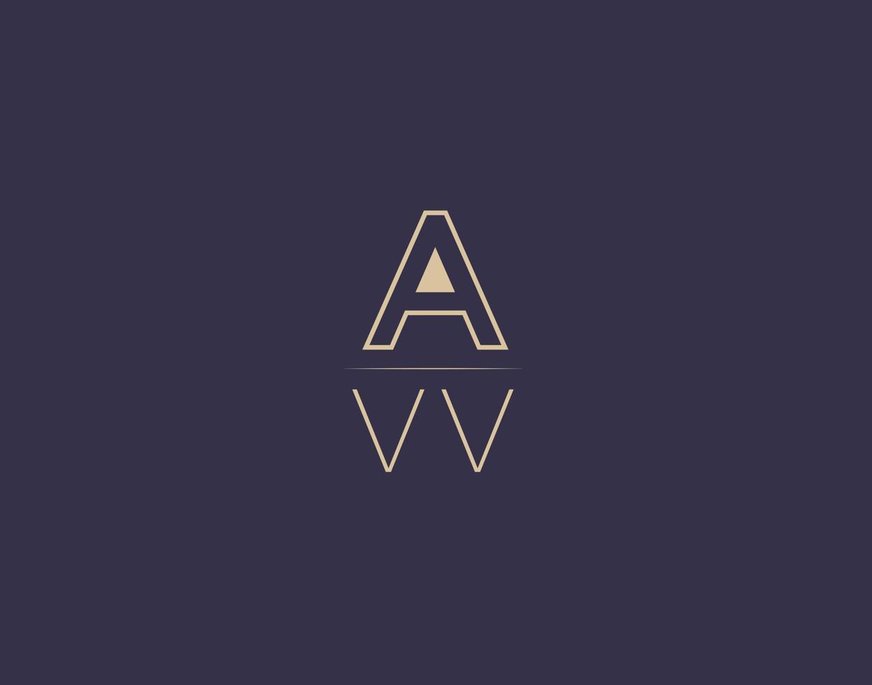 avv carta logotipo diseño moderno minimalista vector imágenes