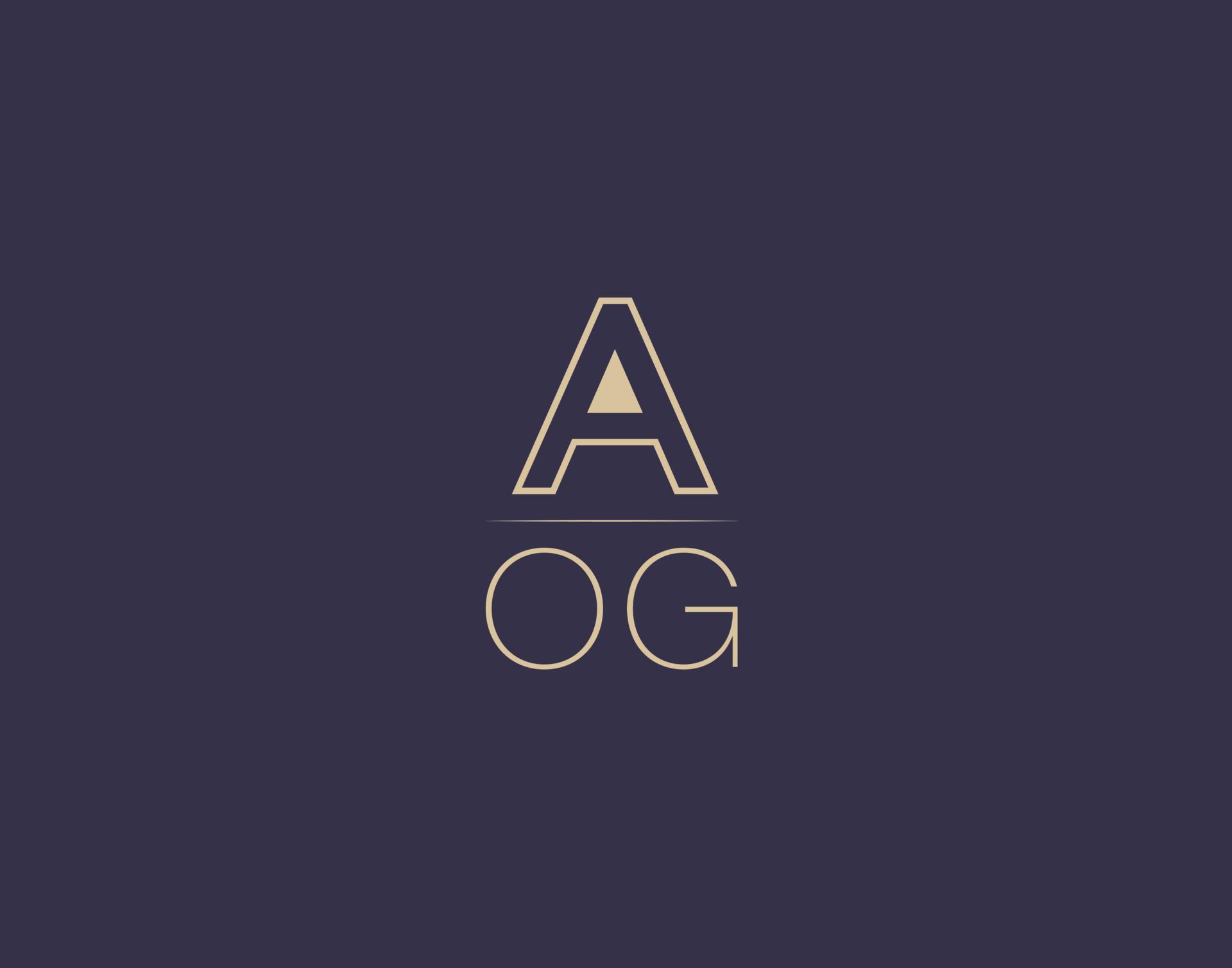 AOG letter logo design modern minimalist vector images 19585708 Vector ...