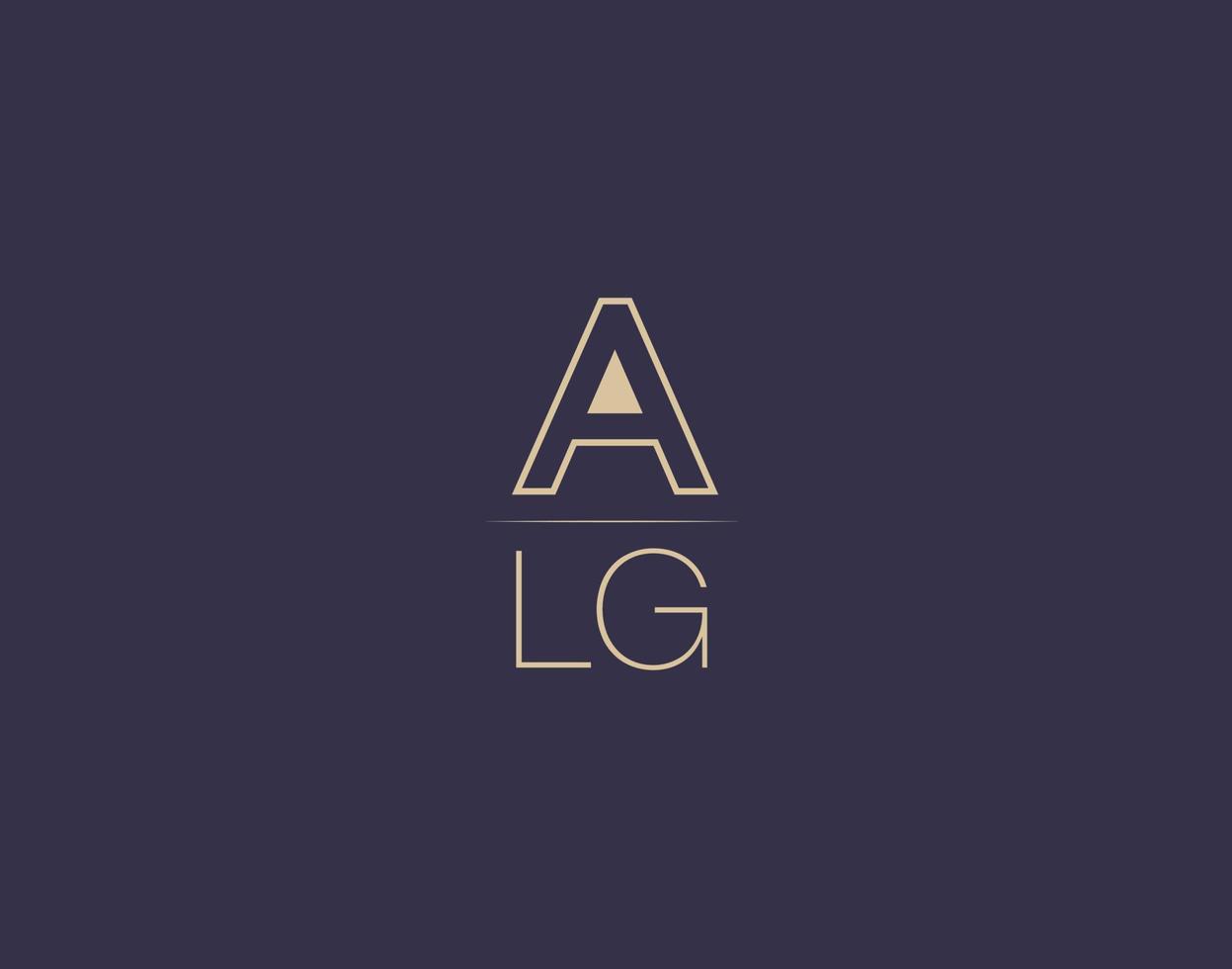 ALG letter logo design modern minimalist vector images 19585808 Vector