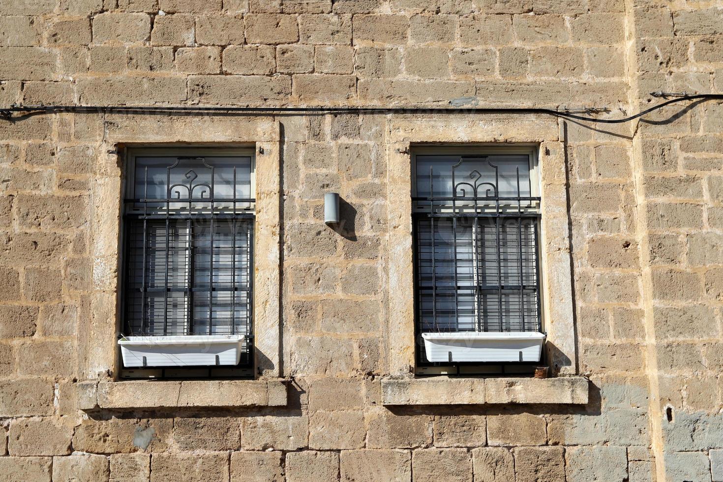 Small window in the big city. photo