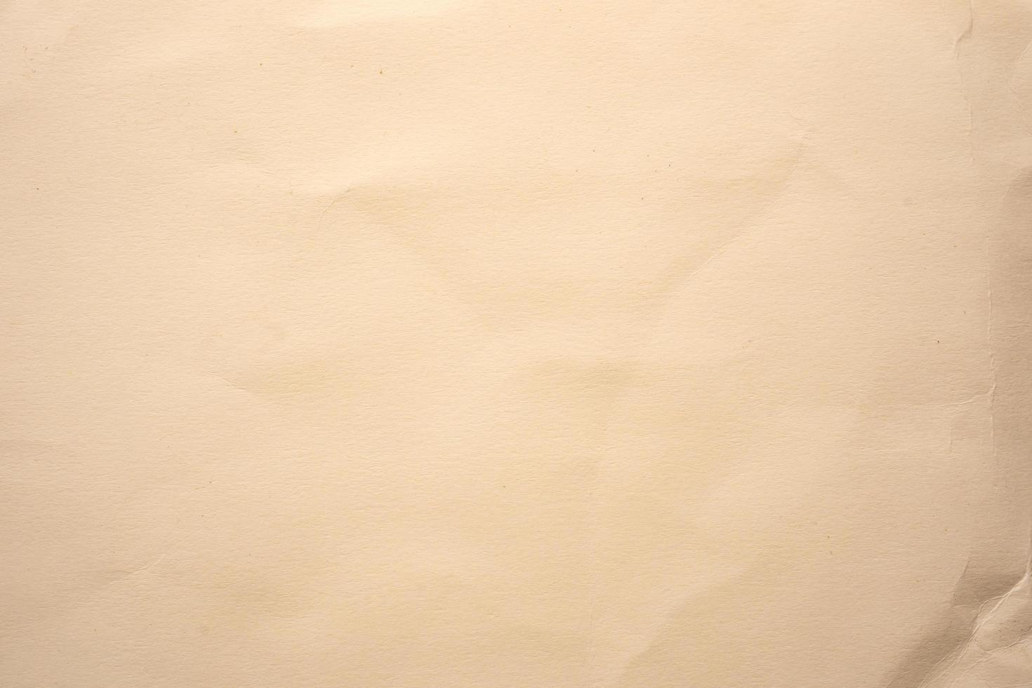 Close up crumpled brown paper texture and background with copy space photo