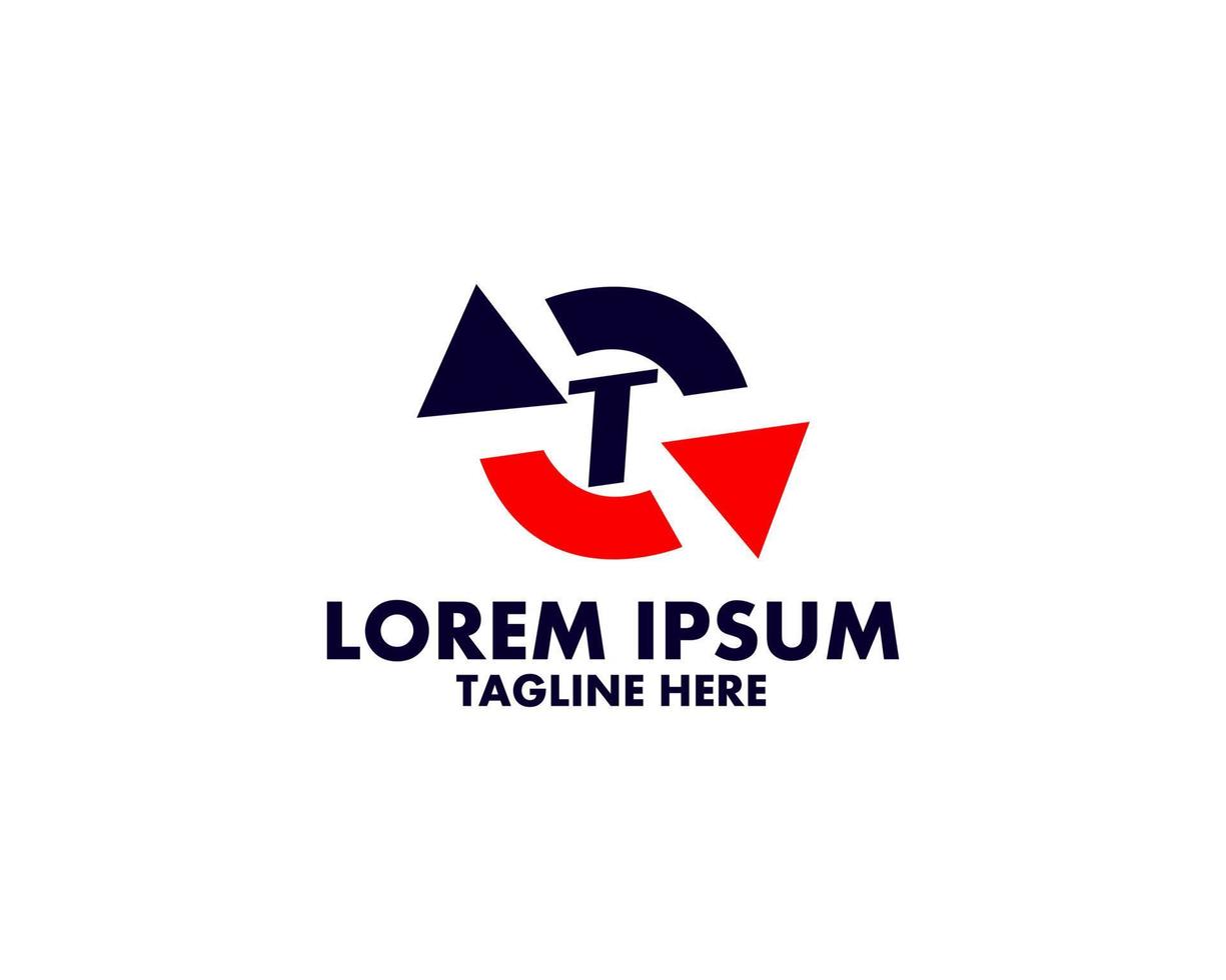 Initial T monogram letter alphabet with location icon pin sign. Font emblem. Navigation map, GPS, direction, place, compass, contact, search concept. Modern vector logo design for business and company
