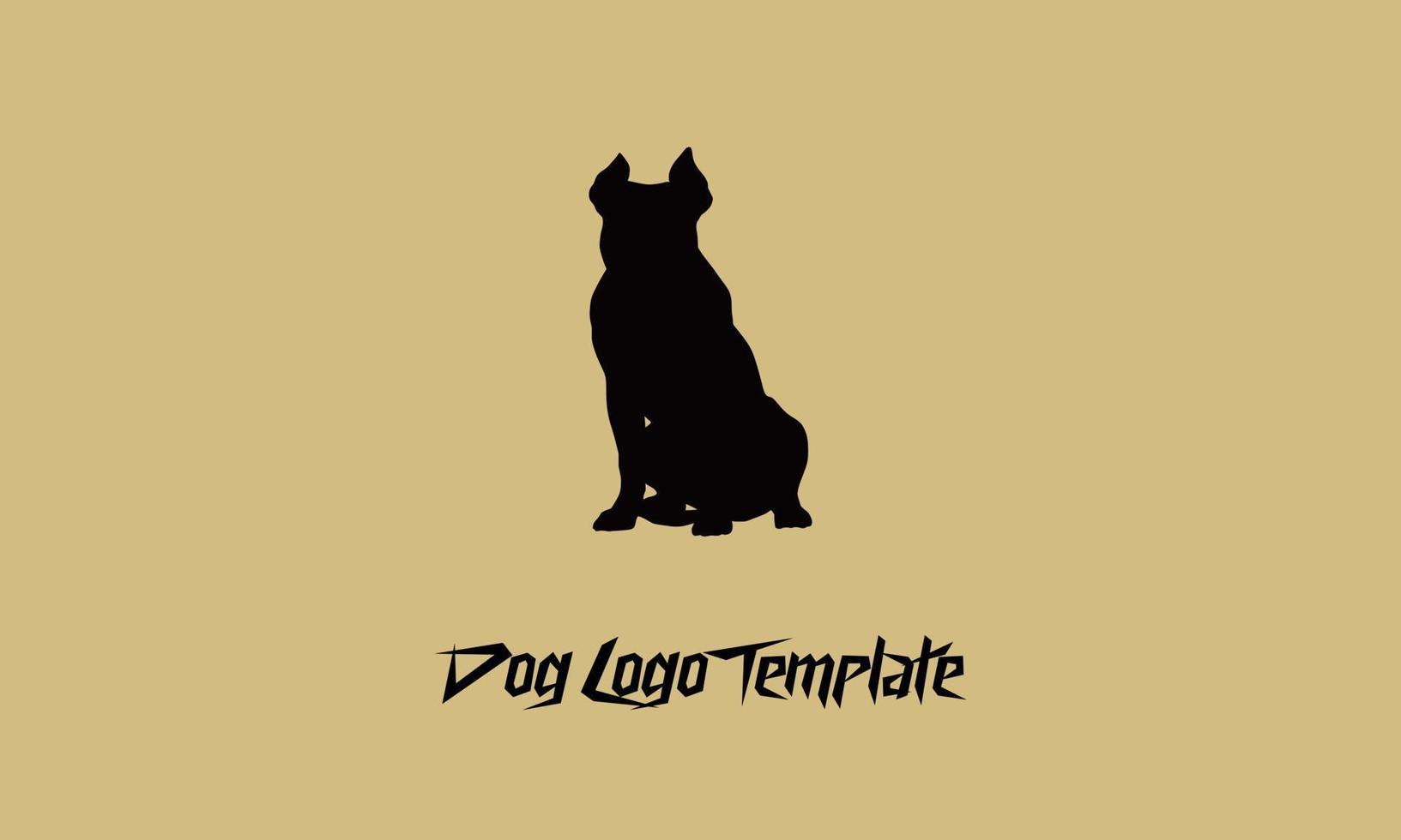 dog logo template vector illustration design