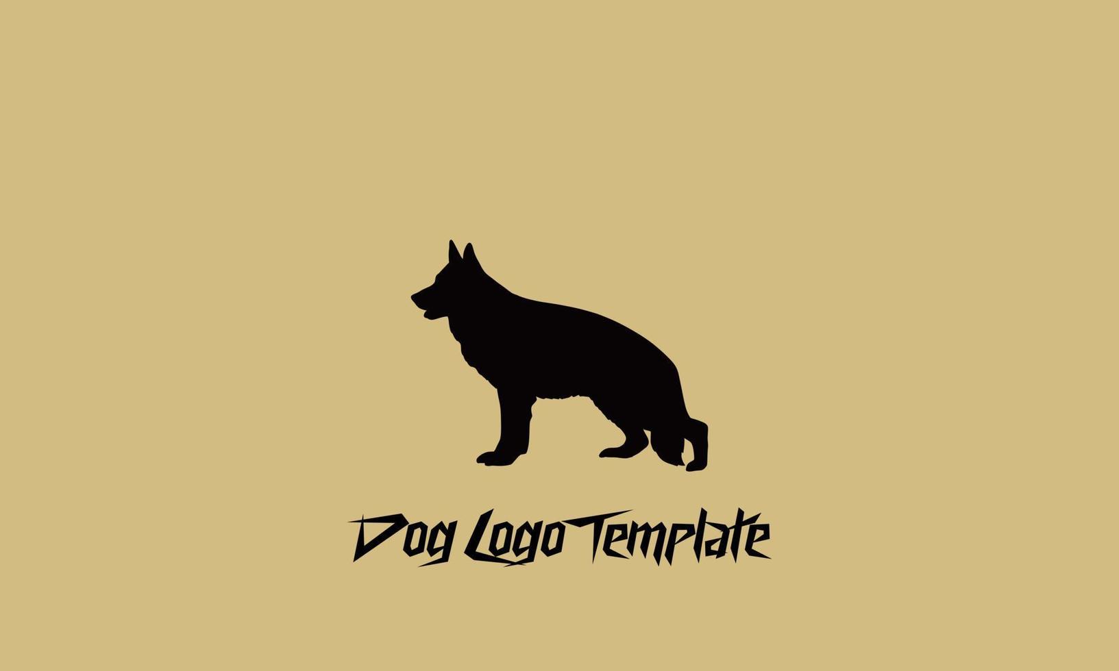 diseño de ilustración de vector de plantilla de logotipo de perro