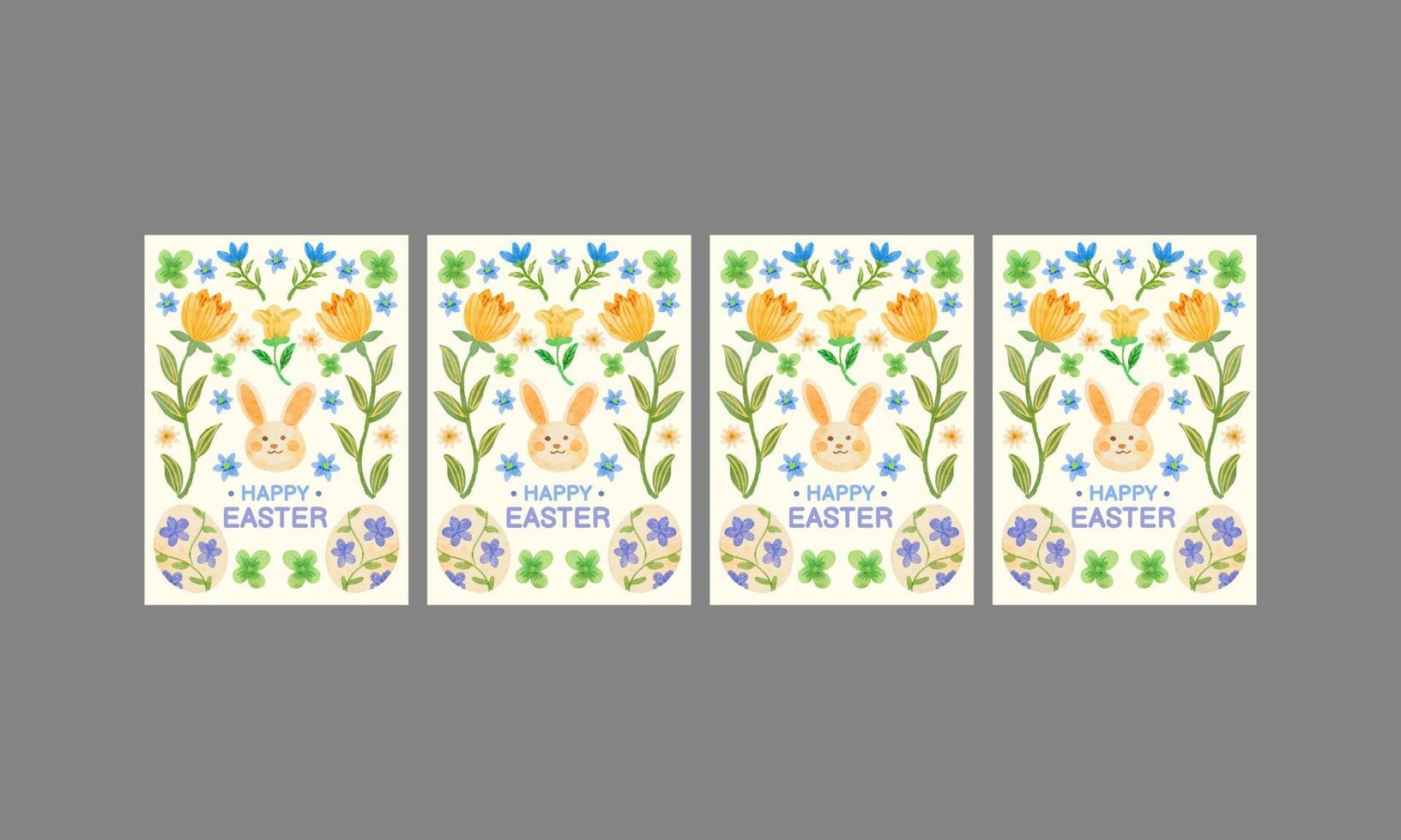 easter day social media stories vector flat design