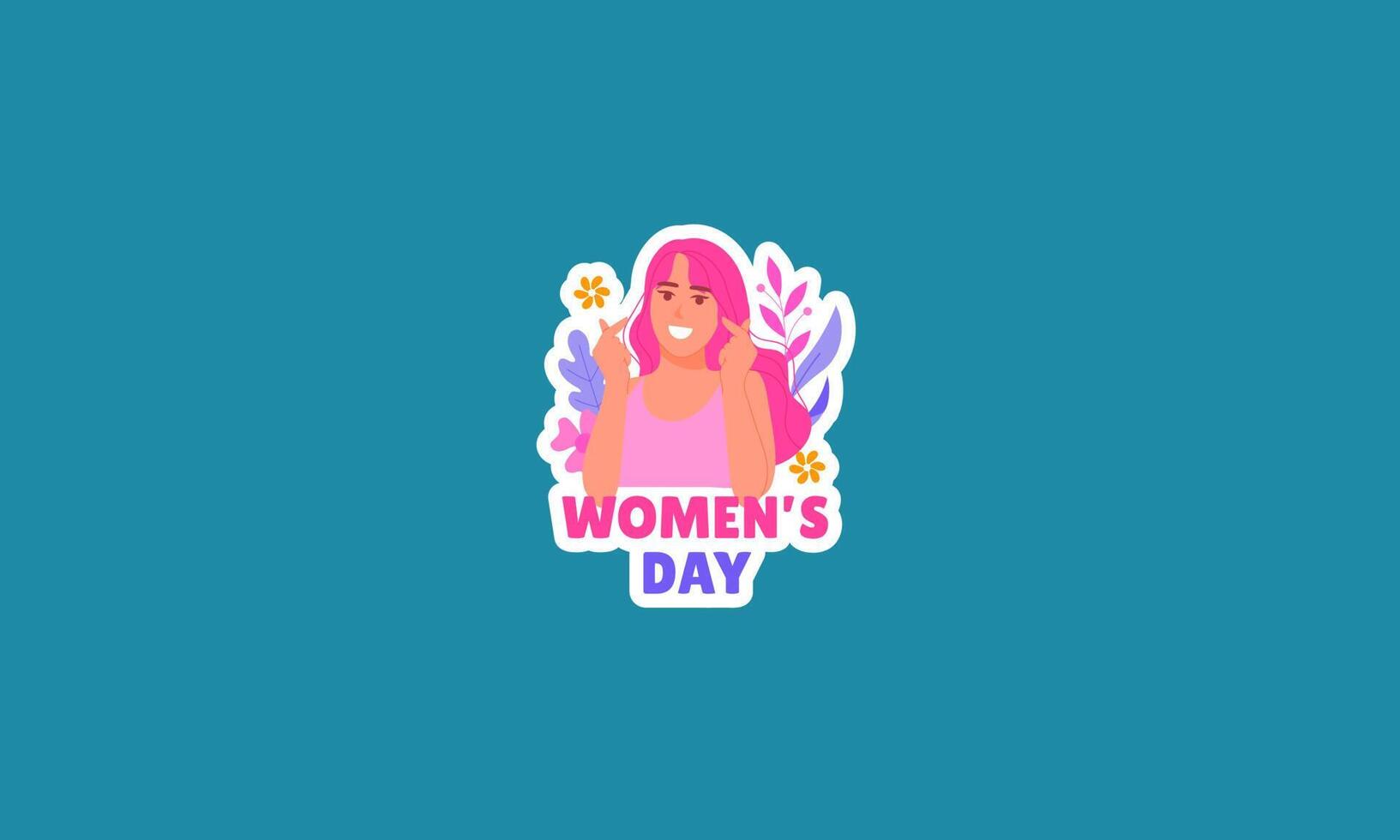 women day celebration vector illustration flat design